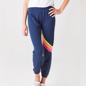 Aviator Nation Women's Chevron 5-Stripe Jogger Pant